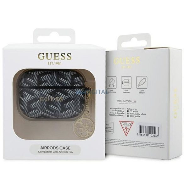 Guess GUAPPGCE4CK GCube Charm tok AirPods Pro - fekete