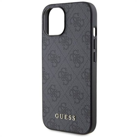 Eredeti előlap GUESS GUHCP15MG4GFGR iPhone 15 PLUS (4G Metal Logo / szürke) tok