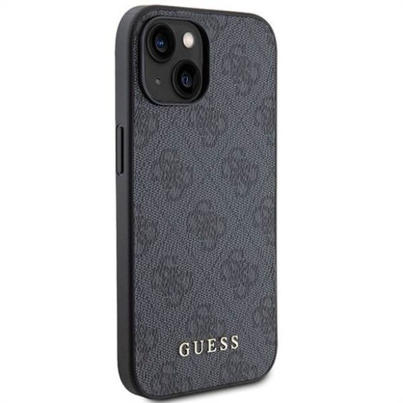 Eredeti előlap GUESS GUHCP15MG4GFGR iPhone 15 PLUS (4G Metal Logo / szürke) tok