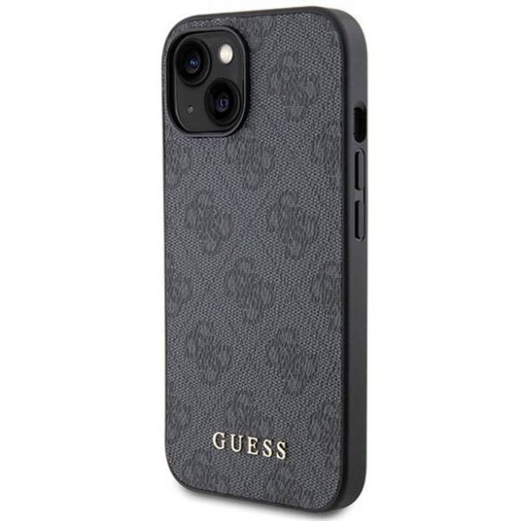 Eredeti előlap GUESS GUHCP15MG4GFGR iPhone 15 PLUS (4G Metal Logo / szürke) tok