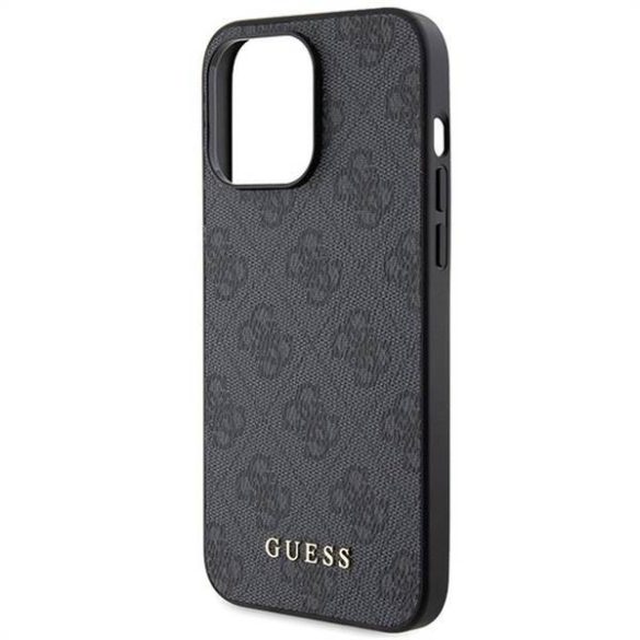 Eredeti előlap GUESS GUHCP15LG4GFGR iPhone 15 PRO (4G Metal Logo / szürke) tok