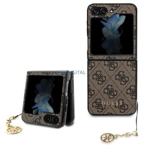 Eredeti előlap GUESS GUHCZF5GF4GBR Samsung Flip 5 (4G Charm / barna) tok