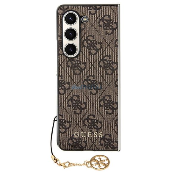 Eredeti előlap GUESS GUHCZFD5GF4GBR Samsung Fold 5 (4G Charm / barna) tok