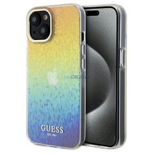 Eredeti előlap GUESS GUHCP14SHDECMI iPhone 14 (IML Faceted Mirror / diszkó irizáló) tok