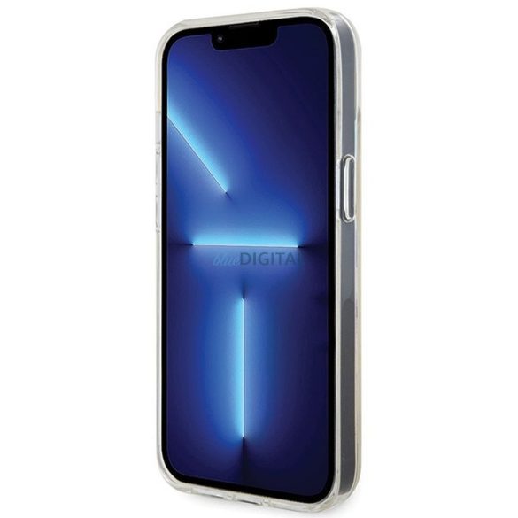 Eredeti előlap GUESS GUHCP15SHDECMI iPhone 15 (IML Faceted Mirror / diszkó irizáló) tok