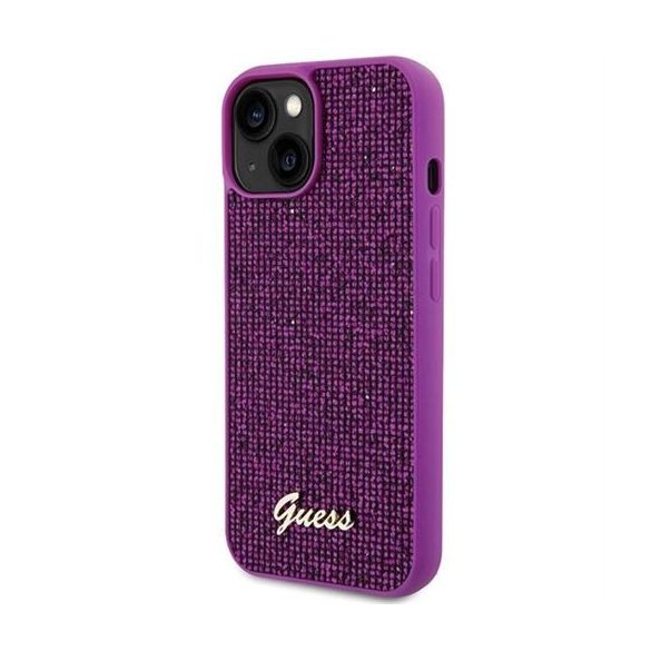 Guess GUHCP15SPMSDGSF Disco Metal Script tok iPhone 13 / 14 / 15 - lila