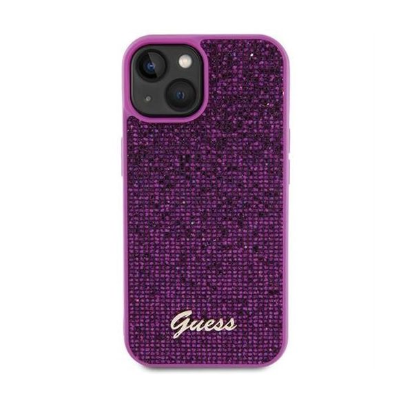 Guess GUHCP15SPMSDGSF Disco Metal Script tok iPhone 13 / 14 / 15 - lila