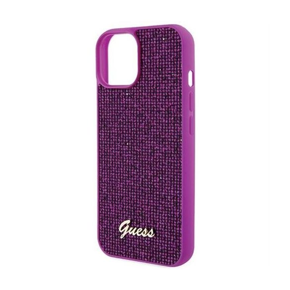 Guess GUHCP15SPMSDGSF Disco Metal Script tok iPhone 13 / 14 / 15 - lila