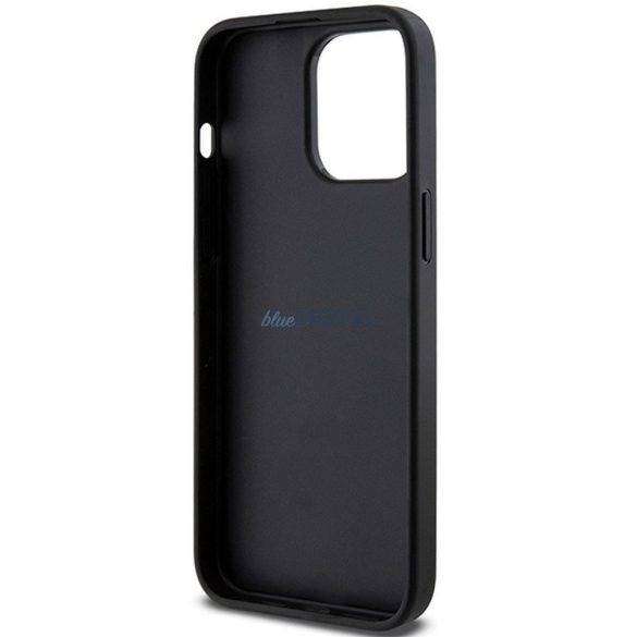 Eredeti előlap KARL LAGERFELD KLHCP13LGSACHPK iPhone 13 Pro (Gripstand Saffiano choupette PIN / fekete) tok