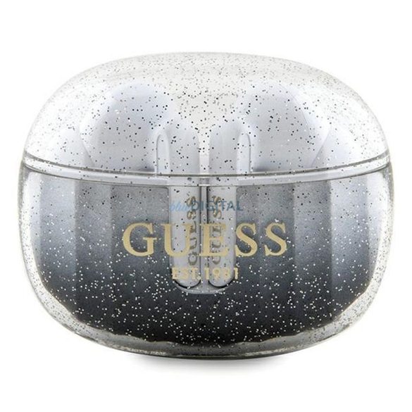 Guess GUTWSHDGKEEK Glitter Gradient TWS bluetooth vezeték nélküli fülhallgató - fekete