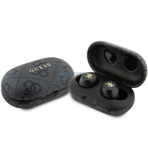 Guess GUTWSP4EGK 4G Metal TWS bluetooth vezeték nélküli fülhallgató ENC - fekete