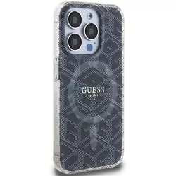   Eredeti tok GUESS GUHMP15XHGCUSTGK iPhone 15 Pro Max (Magsafe / IML GCUBE / fekete)