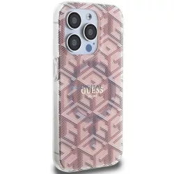   Eredeti tok GUESS GUHMP15LHGCUSTGP iPhone 15 Pro Max (Magsafe / IML GCUBE / rózsaszín)