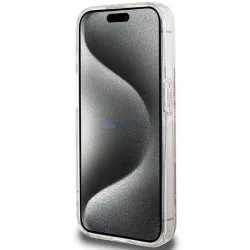   Eredeti tok GUESS GUHMP15LHGCUSTGW iPhone 15 Pro (Magsafe / IML GCUBE / barna)