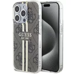   Eredeti tok GUESS GUHCP15MH4PSEGW iPhone 15 Pro (4G arany Stripe / barna)