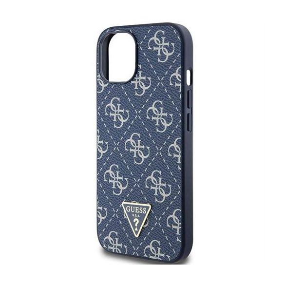 Guess GUHCP15SPG4GPB 4G Triangle Metal Logo tok iPhone 13 / 14 / 15 - kék