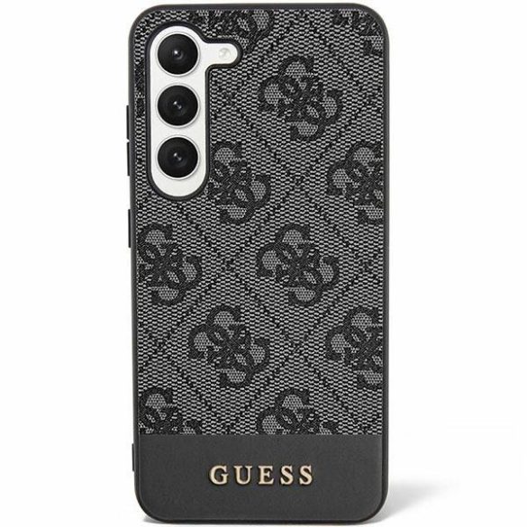 Eredeti tok GUESS GUHCS24SG4GLGR SAMSUNG S24 (4G Bottom Stripe / fekete)