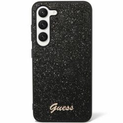   Eredeti tok GUESS GUHCS24LHGGSHK Samsung S24 Ultra (Glitter Script / fekete)