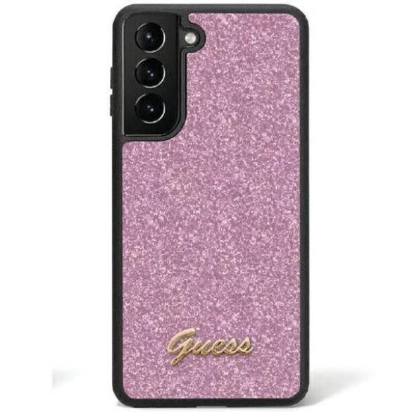 Eredeti tok GUESS GUHCS24SHGGSHU Samsung S24 (Glitter Script / lila)