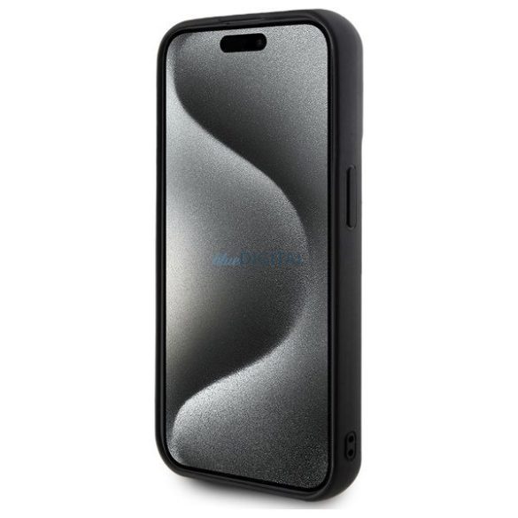 Karl Lagerfeld KLHCP15X3DRKSDLK 3D Rubber Signature tok iPhone 15 Pro Max - fekete