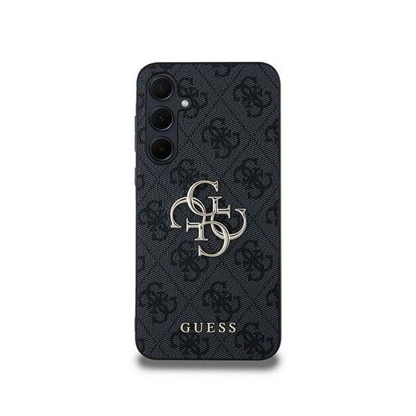 Guess GUHCSA354GMGGR PU Big 4G Metal Logo tok Samsung Galaxy A35 - fekete