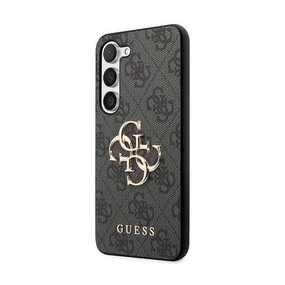 Guess GUHCSA554GMGGR PU Big 4G Metal Logo tok Samsung Galaxy A55 - fekete