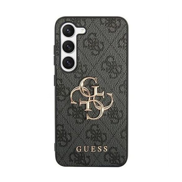 Guess GUHCSA554GMGGR PU Big 4G Metal Logo tok Samsung Galaxy A55 - fekete