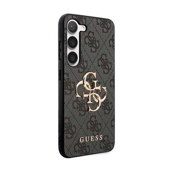 Guess GUHCSA554GMGGR PU Big 4G Metal Logo tok Samsung Galaxy A55 - fekete