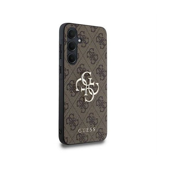 Guess GUHCSA354GMGBR PU Big 4G Metal Logo tok Samsung Galaxy A35 - barna