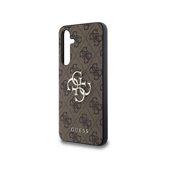 Guess GUHCSA354GMGBR PU Big 4G Metal Logo tok Samsung Galaxy A35 - barna