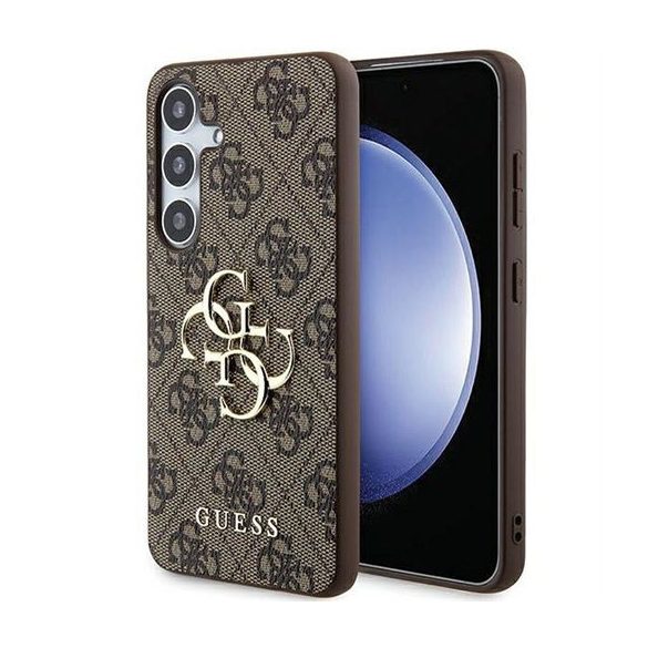 Guess GUHCSA554GMGBR PU Big 4G Metal Logo tok Samsung Galaxy A55 - barna