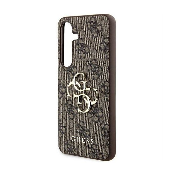 Guess GUHCSA554GMGBR PU Big 4G Metal Logo tok Samsung Galaxy A55 - barna