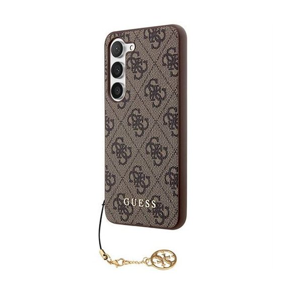 Guess GUHCSA55GF4GBR PU 4GCharm tok Samsung Galaxy A55 - barna