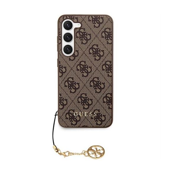 Guess GUHCSA55GF4GBR PU 4GCharm tok Samsung Galaxy A55 - barna