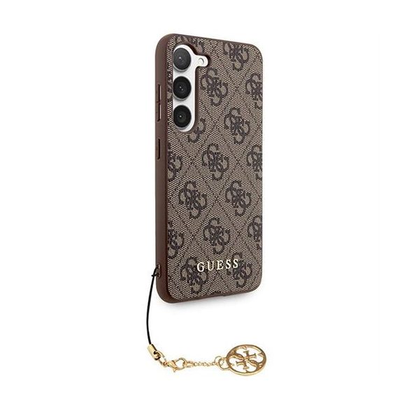 Guess GUHCSA55GF4GBR PU 4GCharm tok Samsung Galaxy A55 - barna