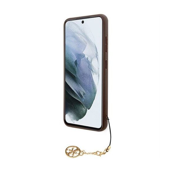 Guess GUHCSA55GF4GBR PU 4GCharm tok Samsung Galaxy A55 - barna