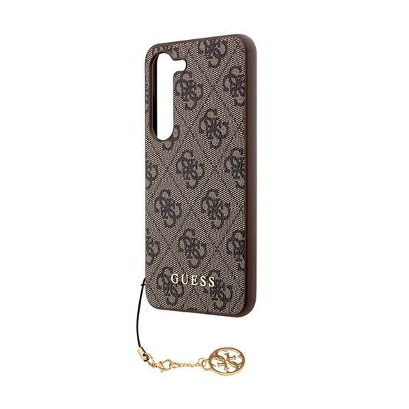 Guess GUHCSA55GF4GBR PU 4GCharm tok Samsung Galaxy A55 - barna