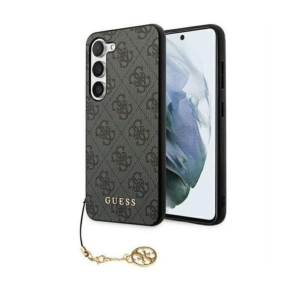 Guess GUHCSA35GF4GGR PU 4GCharm tok Samsung Galaxy A35 - fekete