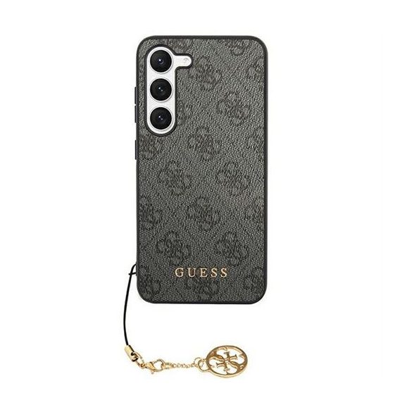 Guess GUHCSA35GF4GGR PU 4GCharm tok Samsung Galaxy A35 - fekete