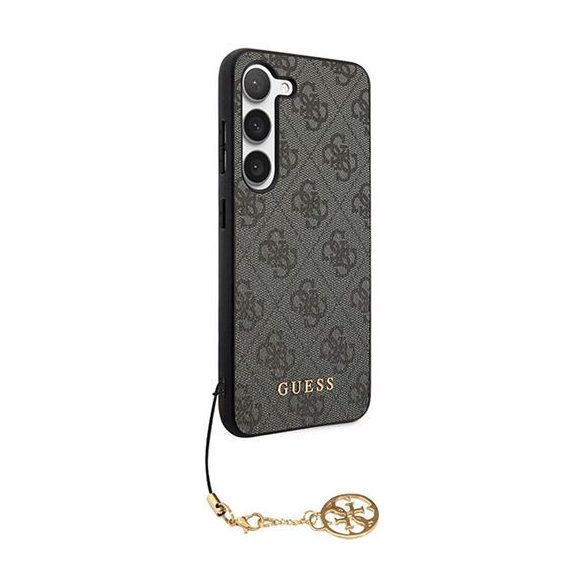 Guess GUHCSA35GF4GGR PU 4GCharm tok Samsung Galaxy A35 - fekete