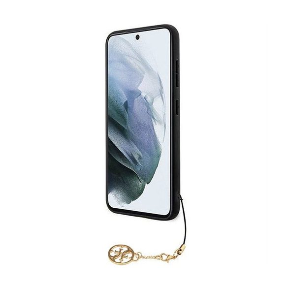 Guess GUHCSA35GF4GGR PU 4GCharm tok Samsung Galaxy A35 - fekete