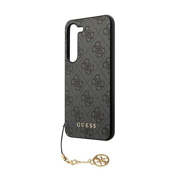 Guess GUHCSA35GF4GGR PU 4GCharm tok Samsung Galaxy A35 - fekete