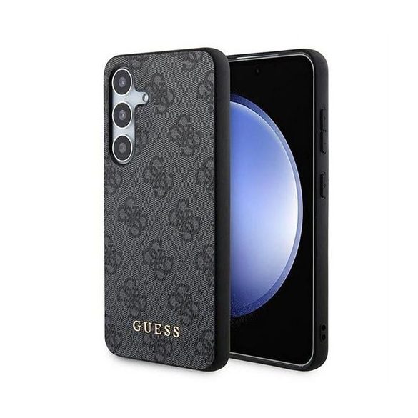 Guess GUOHCSA35G4GFGR PU 4G Classic Metal Logo tok Samsung Galaxy A35 - fekete