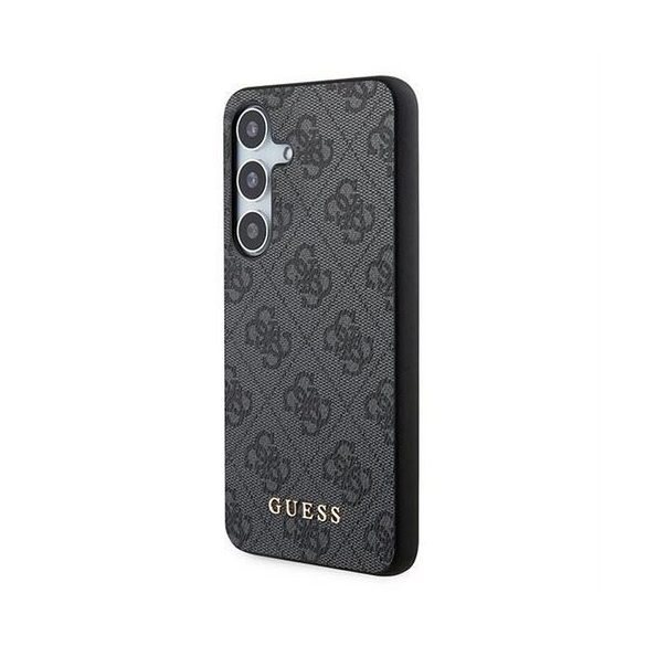 Guess GUOHCSA35G4GFGR PU 4G Classic Metal Logo tok Samsung Galaxy A35 - fekete