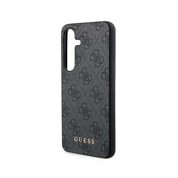 Guess GUOHCSA35G4GFGR PU 4G Classic Metal Logo tok Samsung Galaxy A35 - fekete