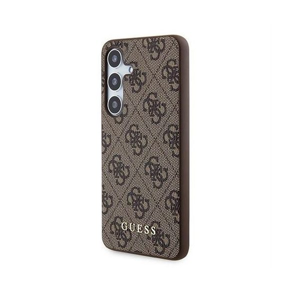 Guess GUOHCSA35G4GFBR PU 4G Classic Metal Logo tok Samsung Galaxy A35 - barna