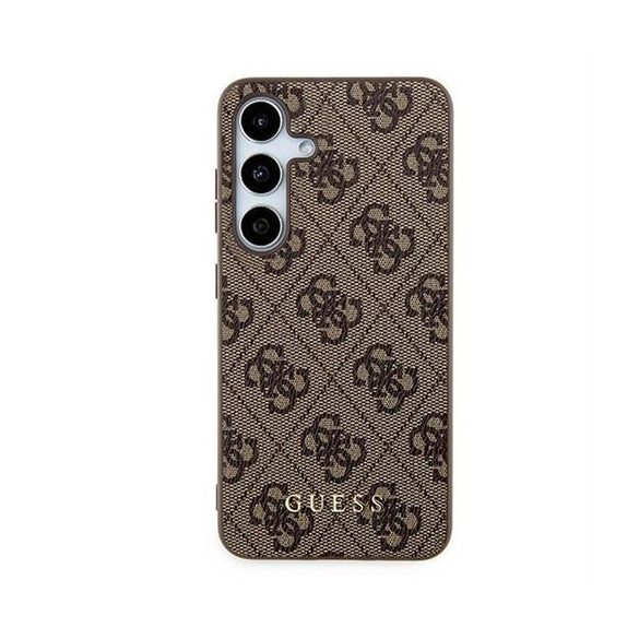 Guess GUOHCSA35G4GFBR PU 4G Classic Metal Logo tok Samsung Galaxy A35 - barna