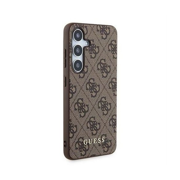 Guess GUOHCSA35G4GFBR PU 4G Classic Metal Logo tok Samsung Galaxy A35 - barna