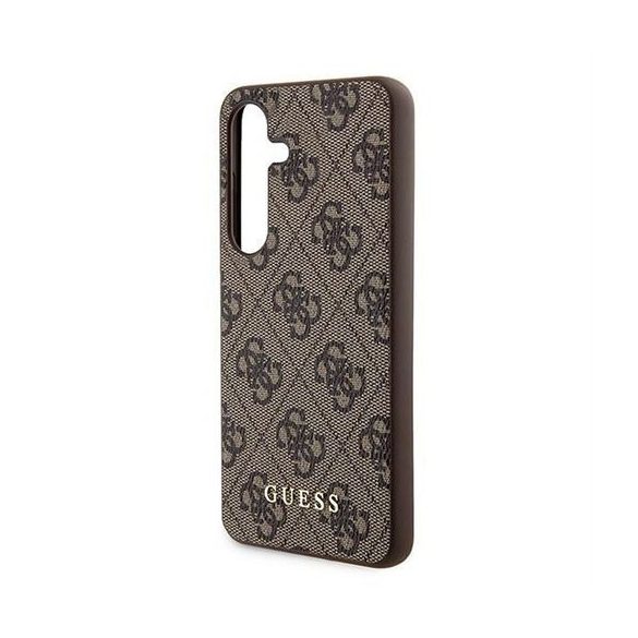 Guess GUOHCSA35G4GFBR PU 4G Classic Metal Logo tok Samsung Galaxy A35 - barna