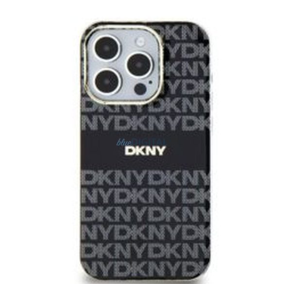 DKNY DKHMP14SHRHSEK IML Mono & Stripe MagSafe-kompatibilis tok iPhone 14 / 15 / 13 - fekete